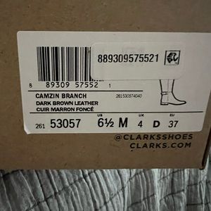 Brand new clarks boot, never used still on the box